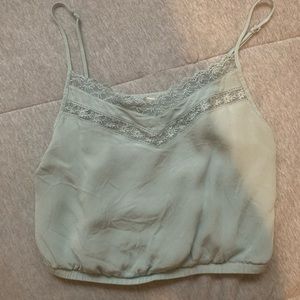 Aritzia cropped blouse tank in size m